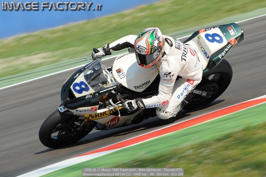 2008-05-11 Monza 1040 Supersport - Mark Aitchinson - Triumph 675